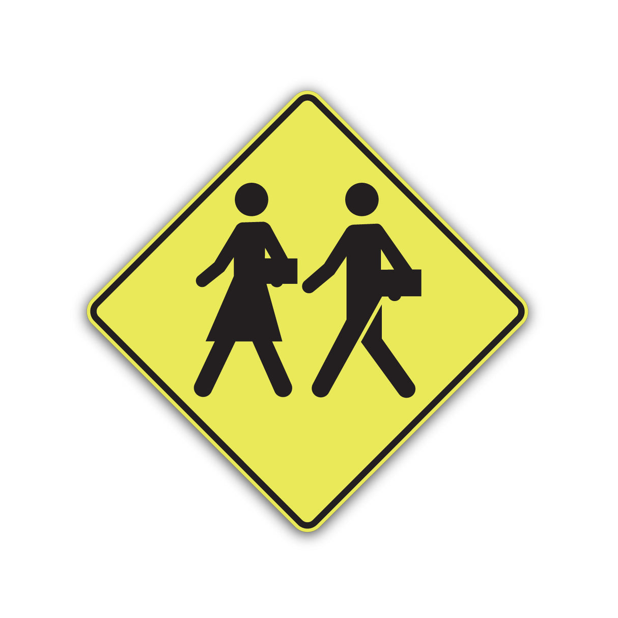 Signal avancé d’une zone scolaire ou d’un passage pour écoliers (D-270-1-D)