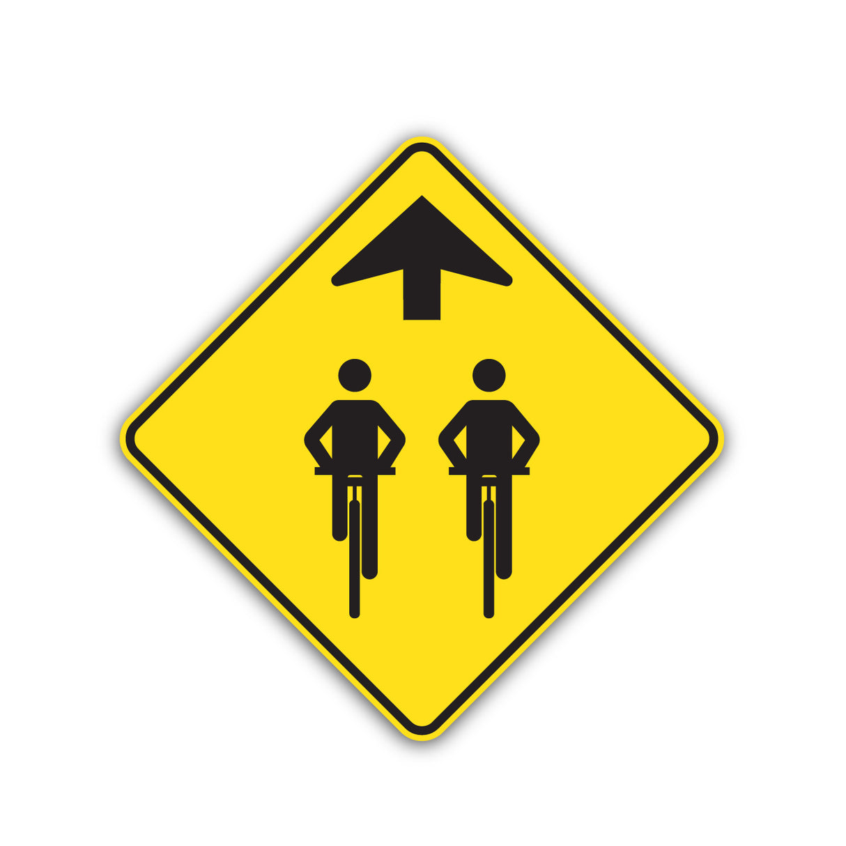 Signal avancé de chaussée vélorue (D-430-12)
