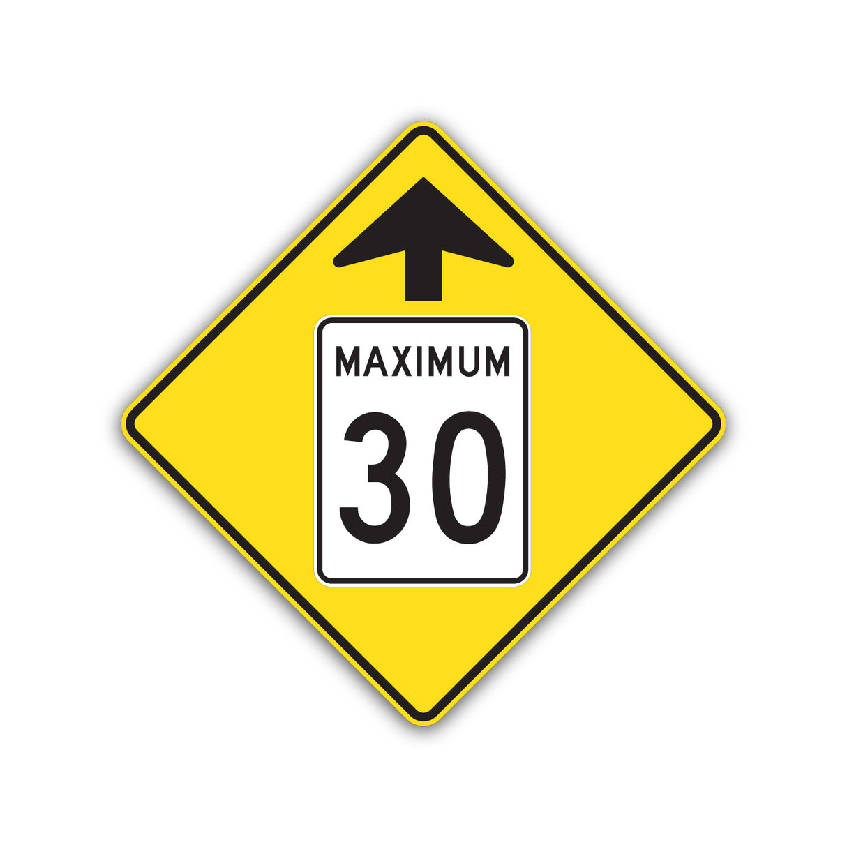Signal avancé de limite de vitesse - Maximum 30 (D-70-30)