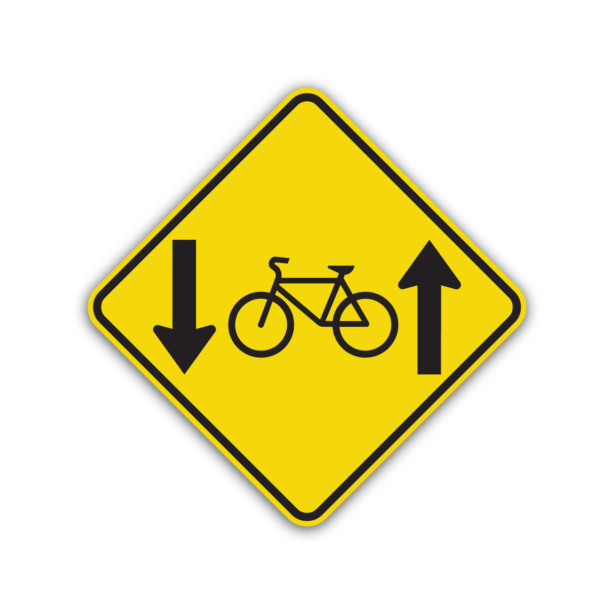 Signal avancé de circulation à double sens des bicyclettes (D-80-2)
