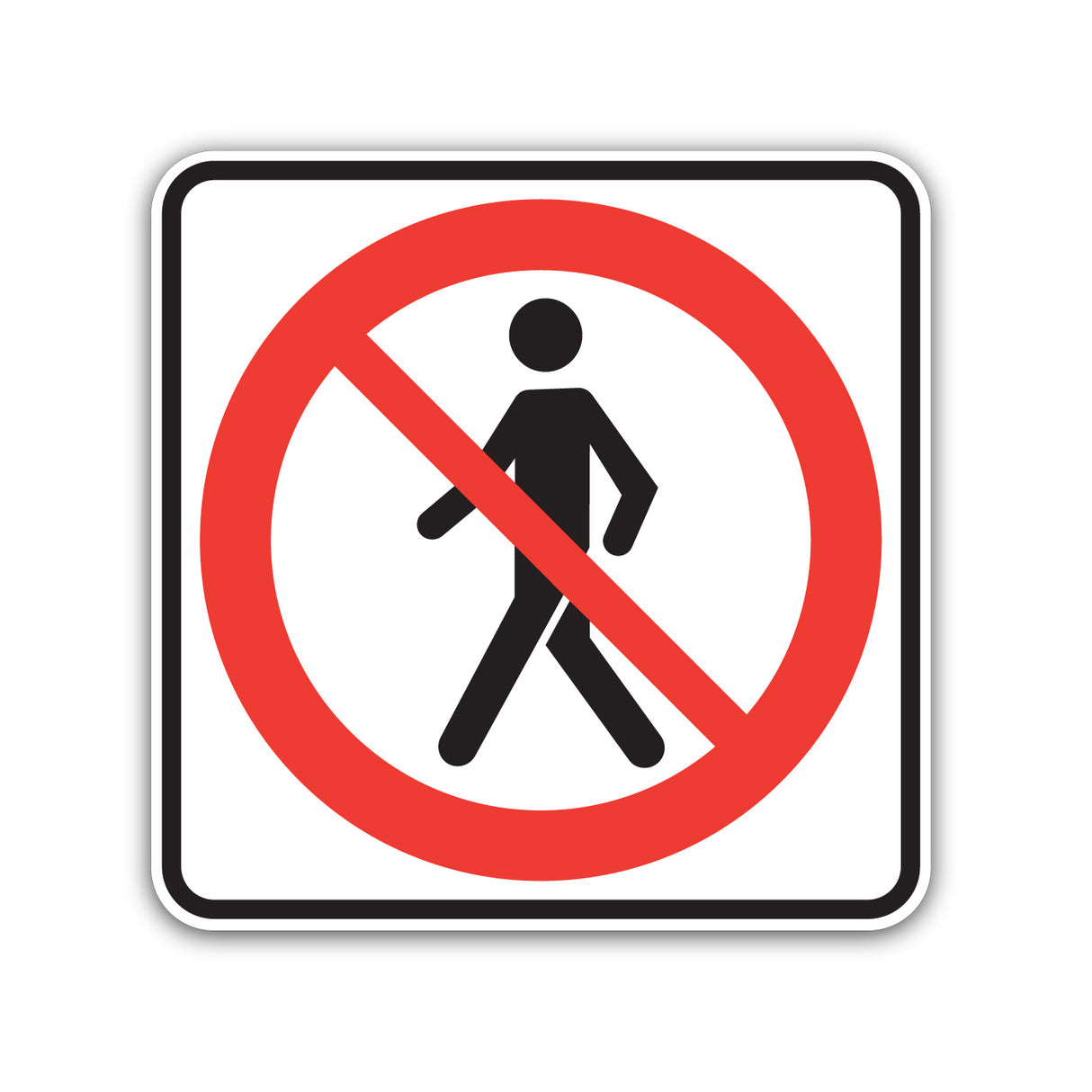 Accès interdit aux piétons (P-130-12)