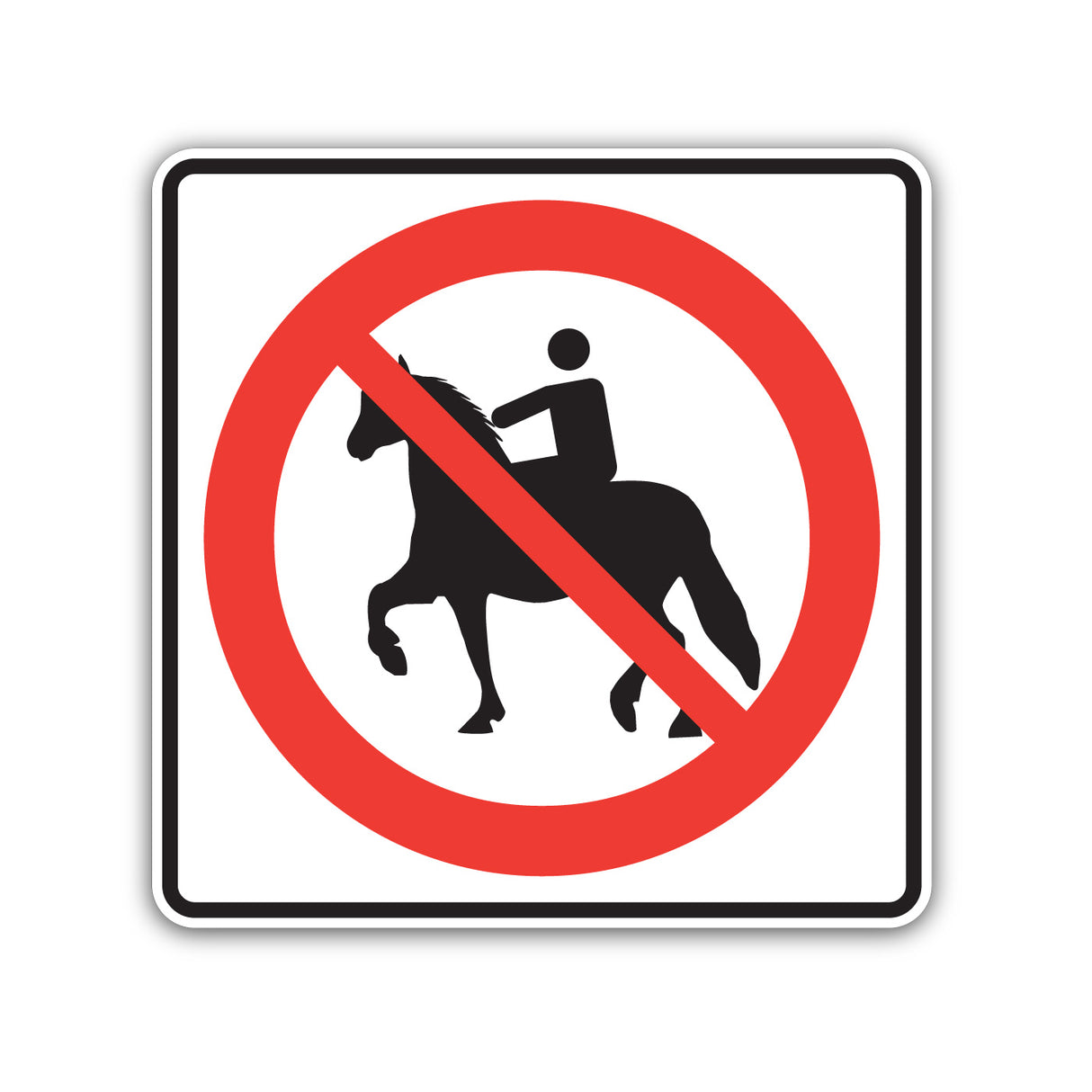 Accès interdit aux cavaliers (P-130-13)