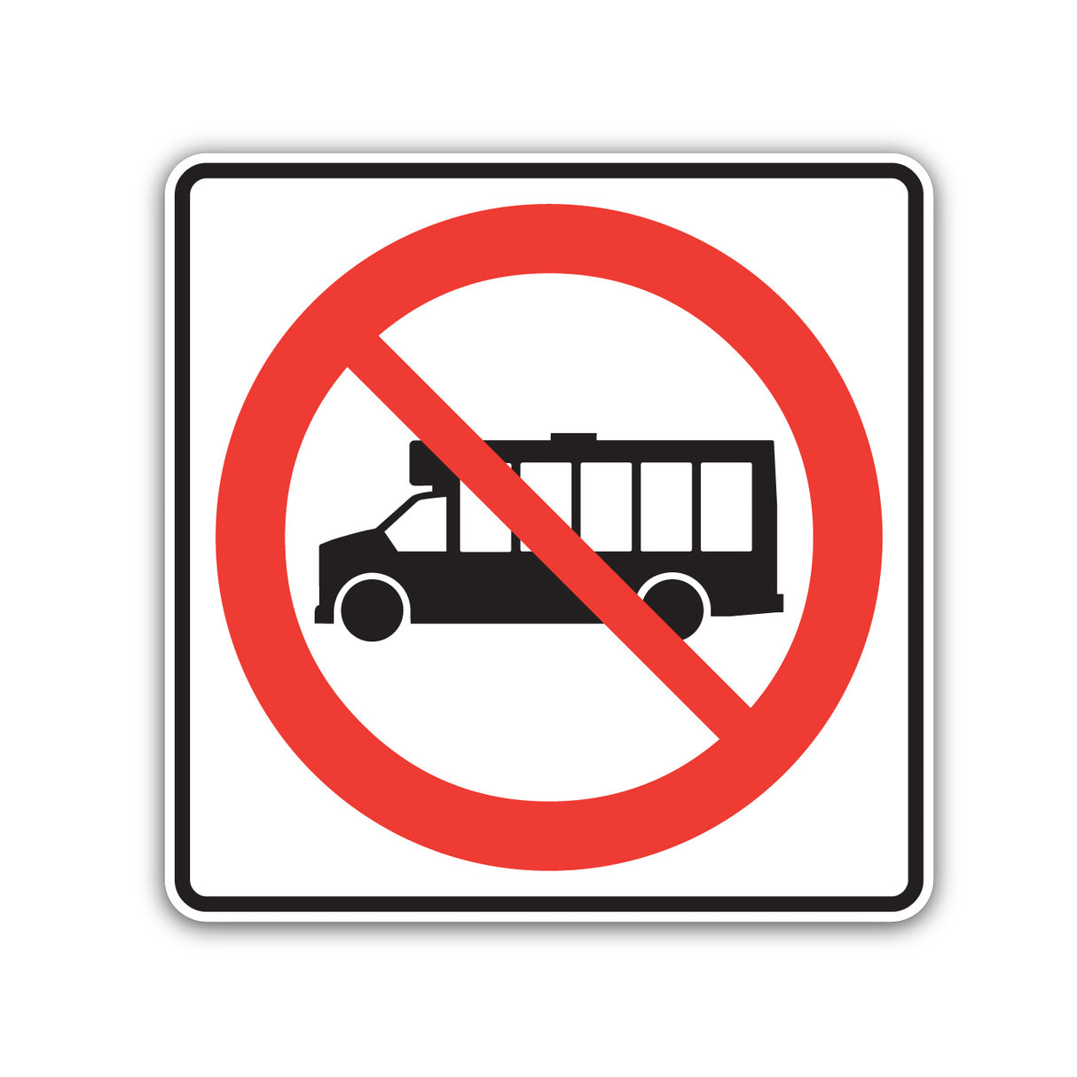 Accès interdit aux minibus (P-130-34)