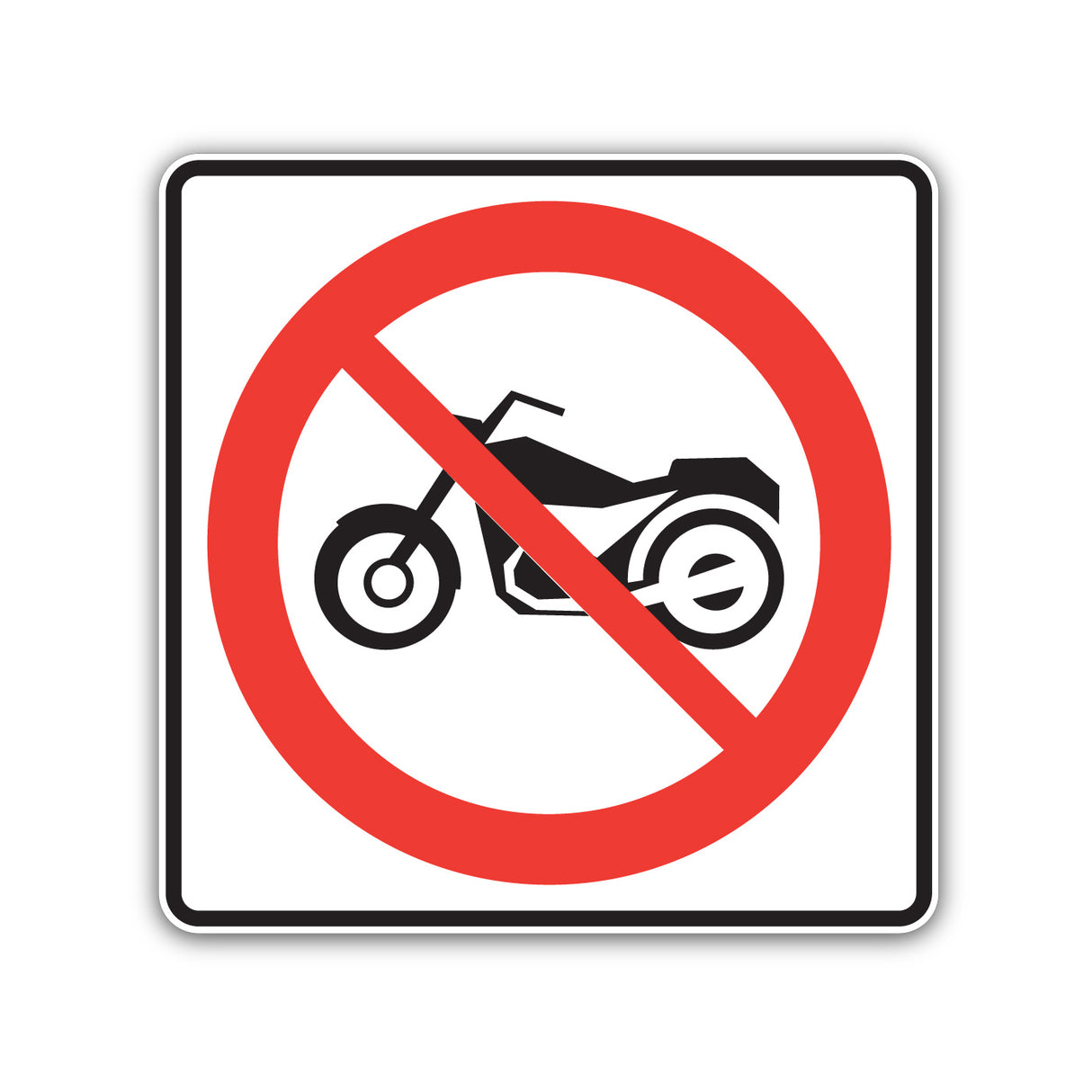 Accès interdit aux motocyclistes (P-130-5)