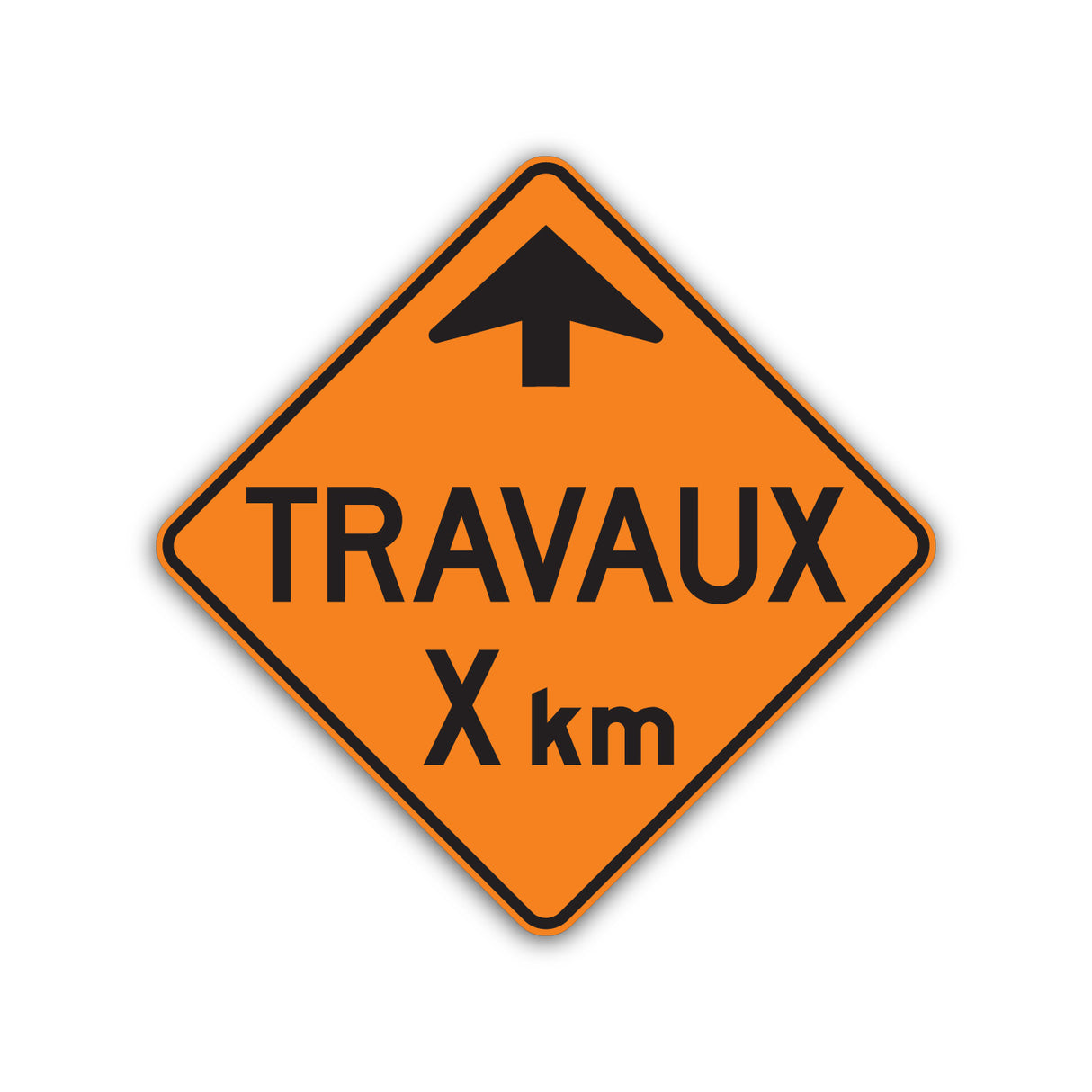 Distance à parcourir avant d’atteindre l’aire de travail (T-20)