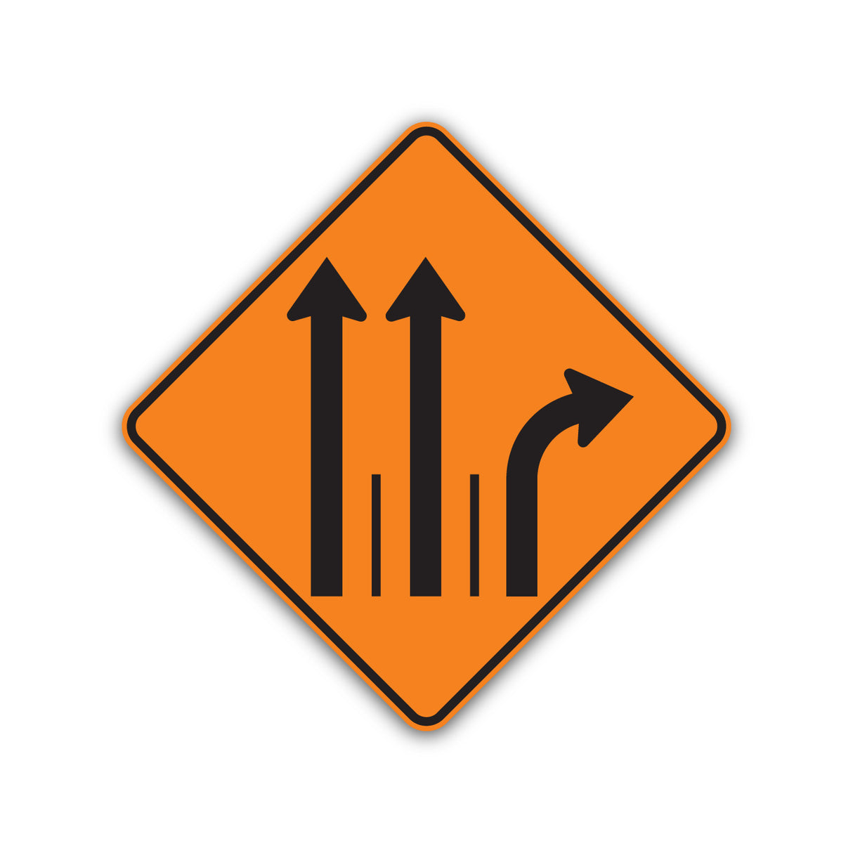 Signal avancé de direction des voies (T-D-100-8-D)