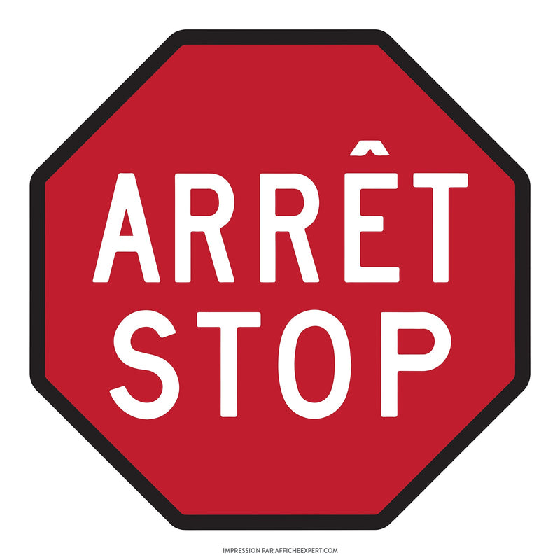 Affiche Arrêt / Stop