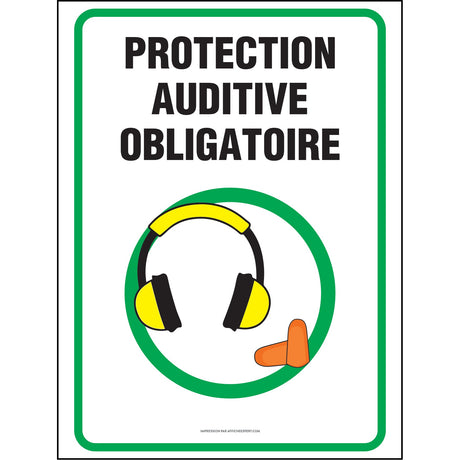 Affiche - Protection auditive obligatoire