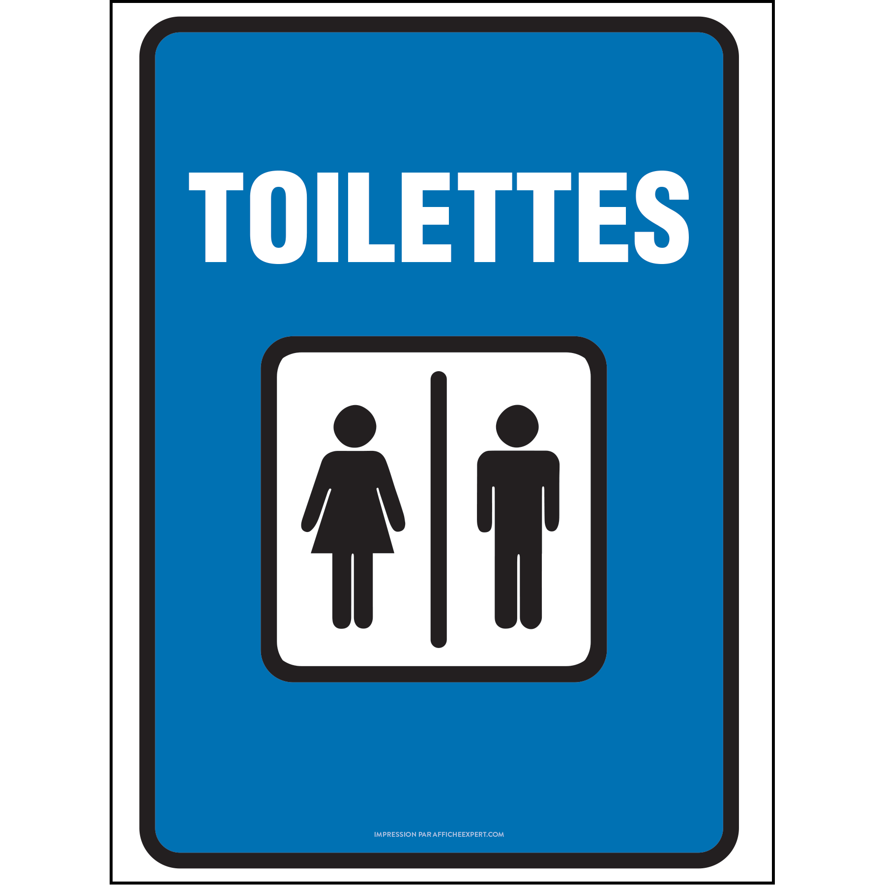 Affiche toilette