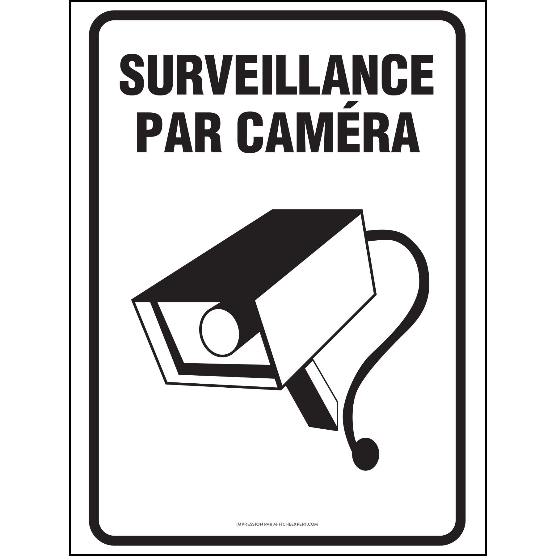 Autocollant vidéosurveillance gratuit - affichage pour maison et