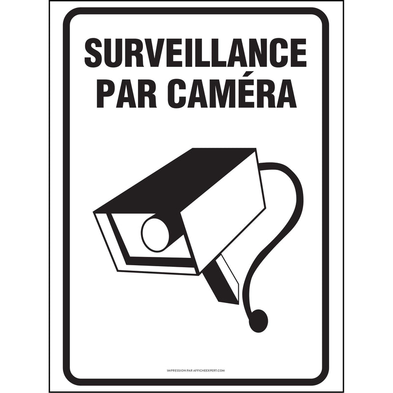 Affiche - Surveillance par caméra
