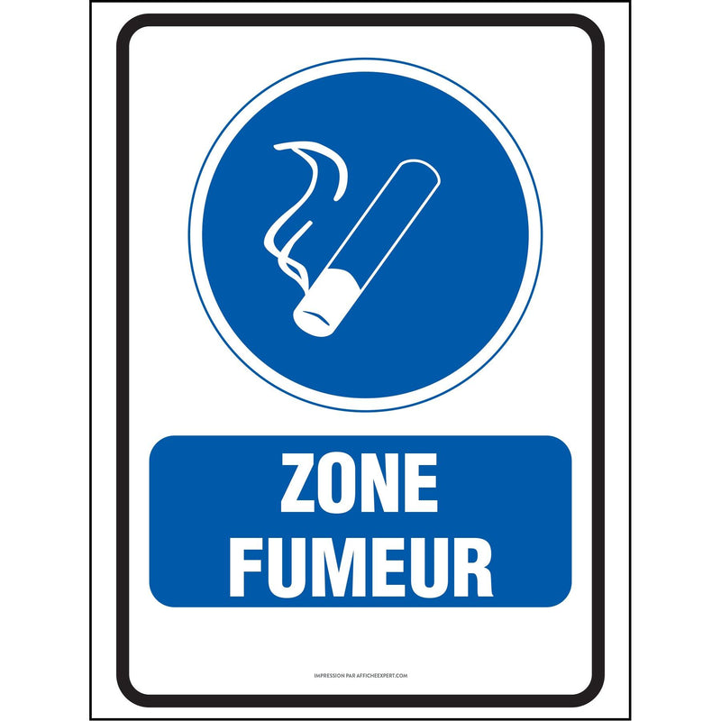 Affiche - Zone Fumeur