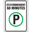 Affiche - Stationnement permis 60 minutes