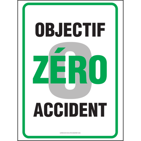 Affiche - Objectif zéro accident