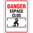 Affiche - Danger - Espace Clos