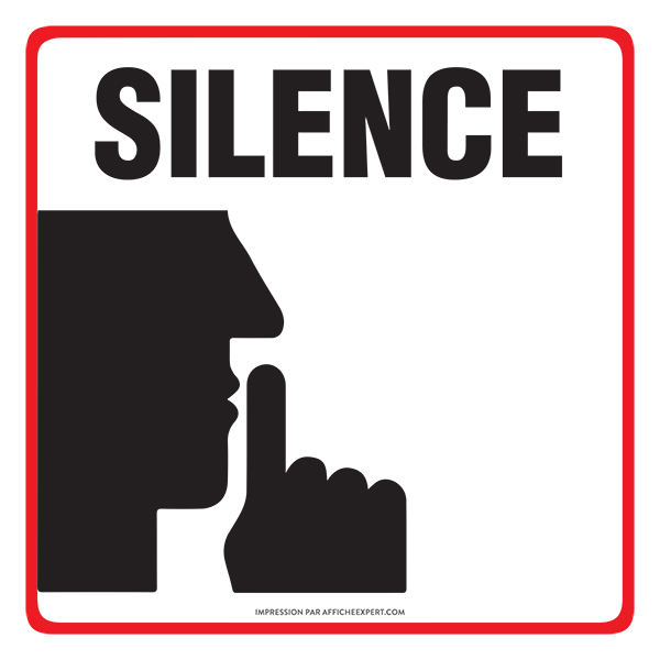 Affiche -  Silence