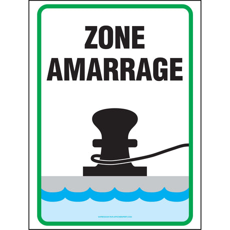 Affiche - Zone Amarrage