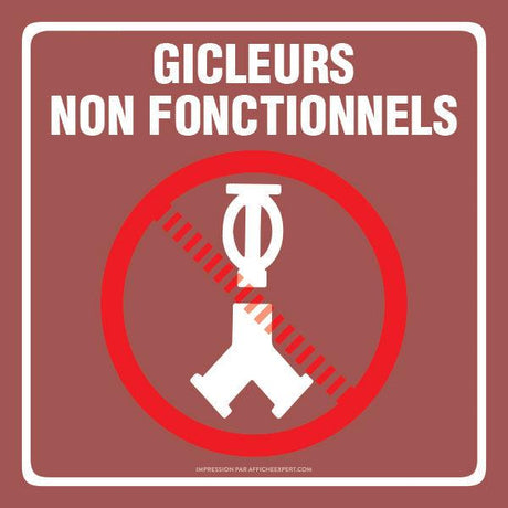 Affiche Siamoise incendie - (Gicleurs non fonctionnels)