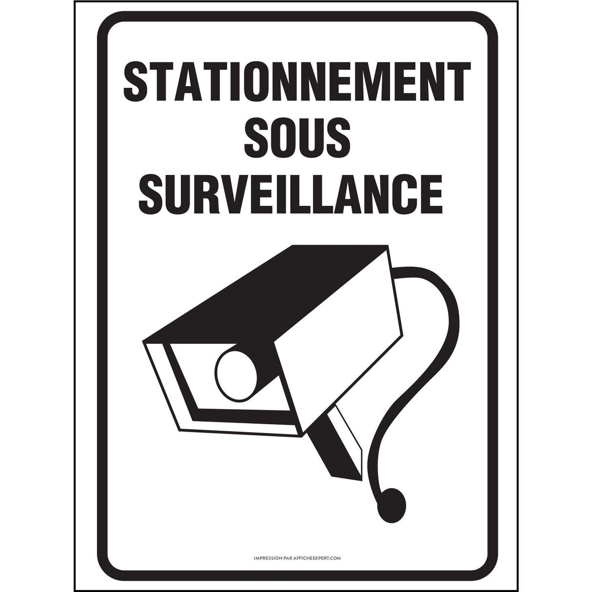 Stationnement sous surveillance (Caméra)
