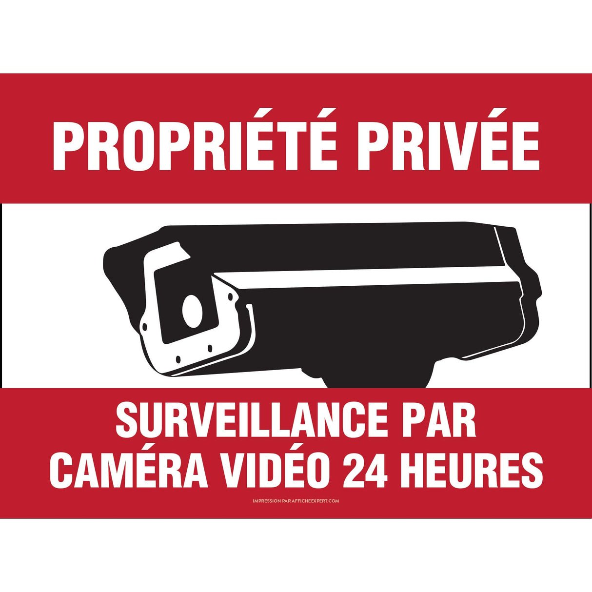 Surveillance par caméra 24 heures (Propriété privée)