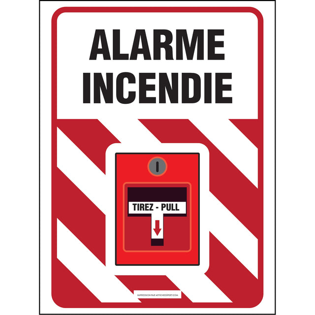 Affiche - Alarme d'incendie