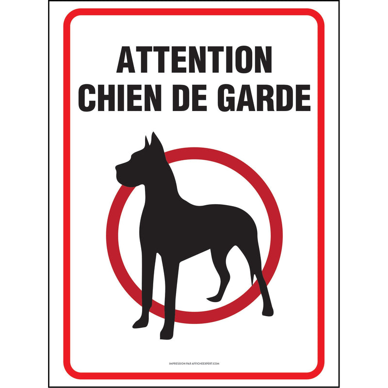 Affiche - Attention au chien
