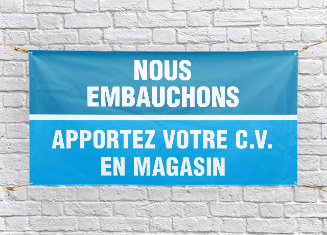 Bannière Nous Embauchons / Apportez votre C.V.