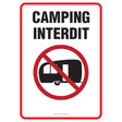 Affiche - Camping interdit