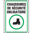Affiche - Chaussures de sécurité obligatoire