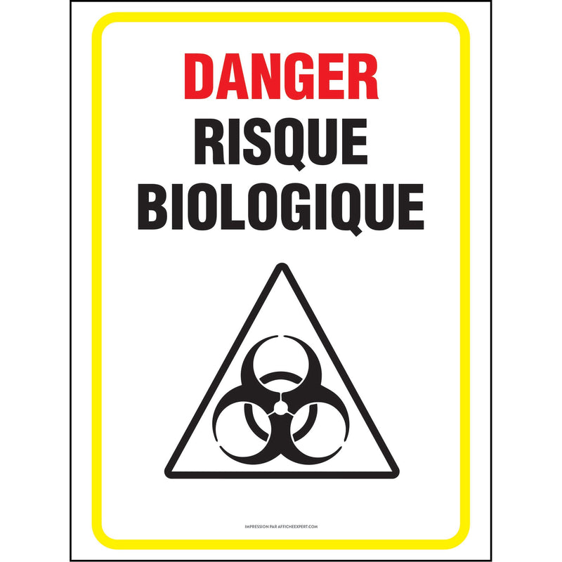 Affiche - Danger risque biologique