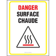 Affiche - Danger surface chaude