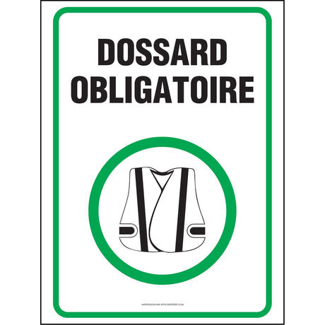 Affiche - Dossard Obligatoire