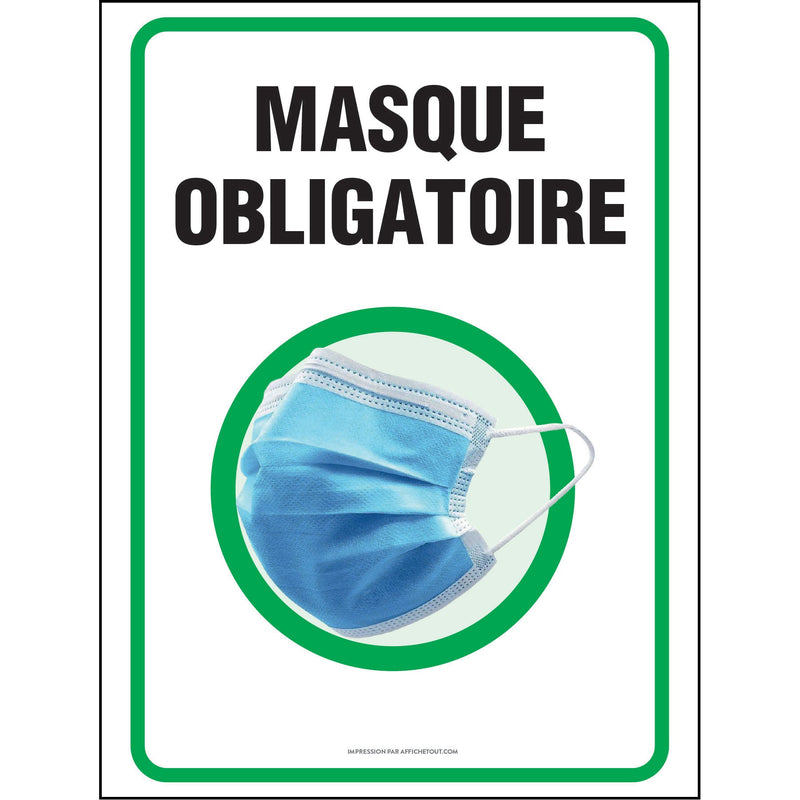 Affiche - Masque obligatoire (Covid-19)