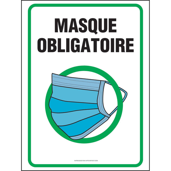 Affiche - Masque de peinture obligatoire – Affiche Expert