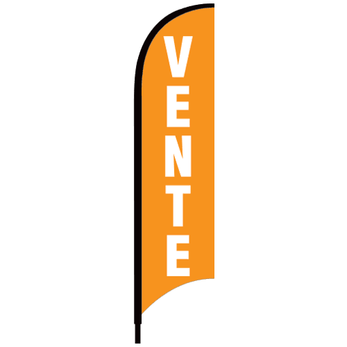 Affiche Oriflamme - Vente (Orange)