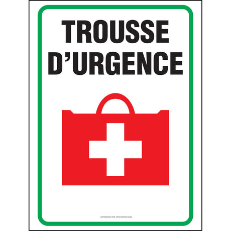 Affiche - Trousse d'urgence