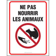 Affiche - Ne pas nourrir les animaux