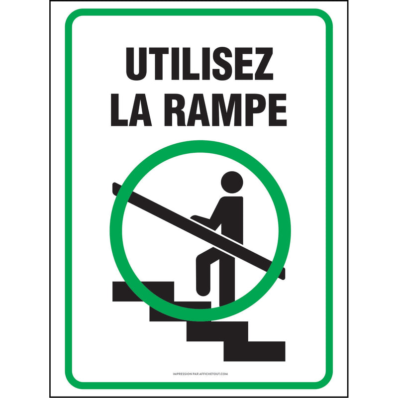 Affiche - Utilisez la rampe